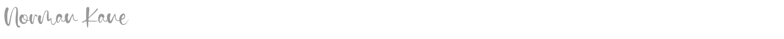 Norman Kane font preview